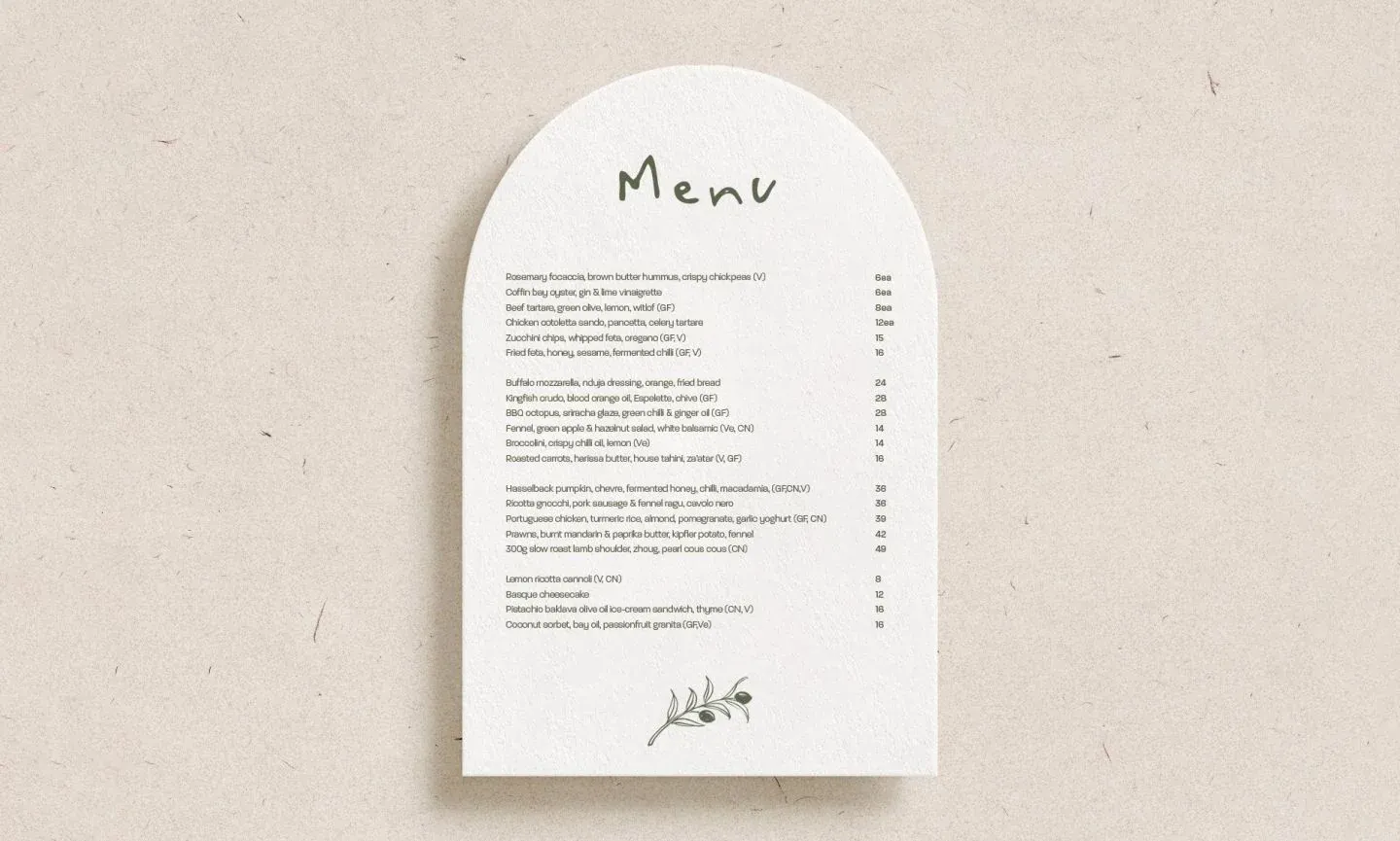 Olive — A Mediterranean character, brought to the table.