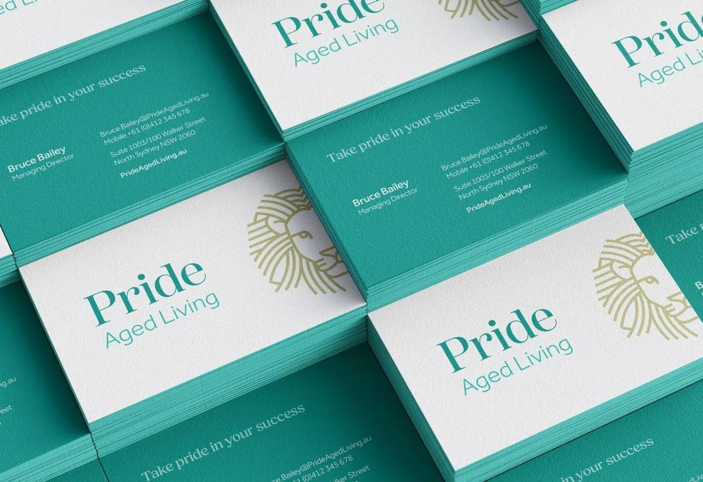 Pride Aged Living — A contemporary identity for specialist advice.