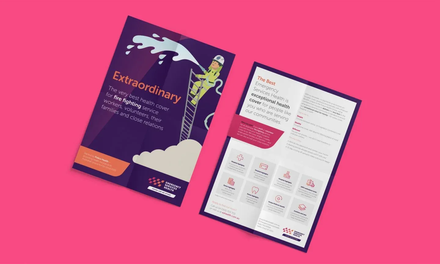 Emergency Services Health — A consistent visual language across member materials.