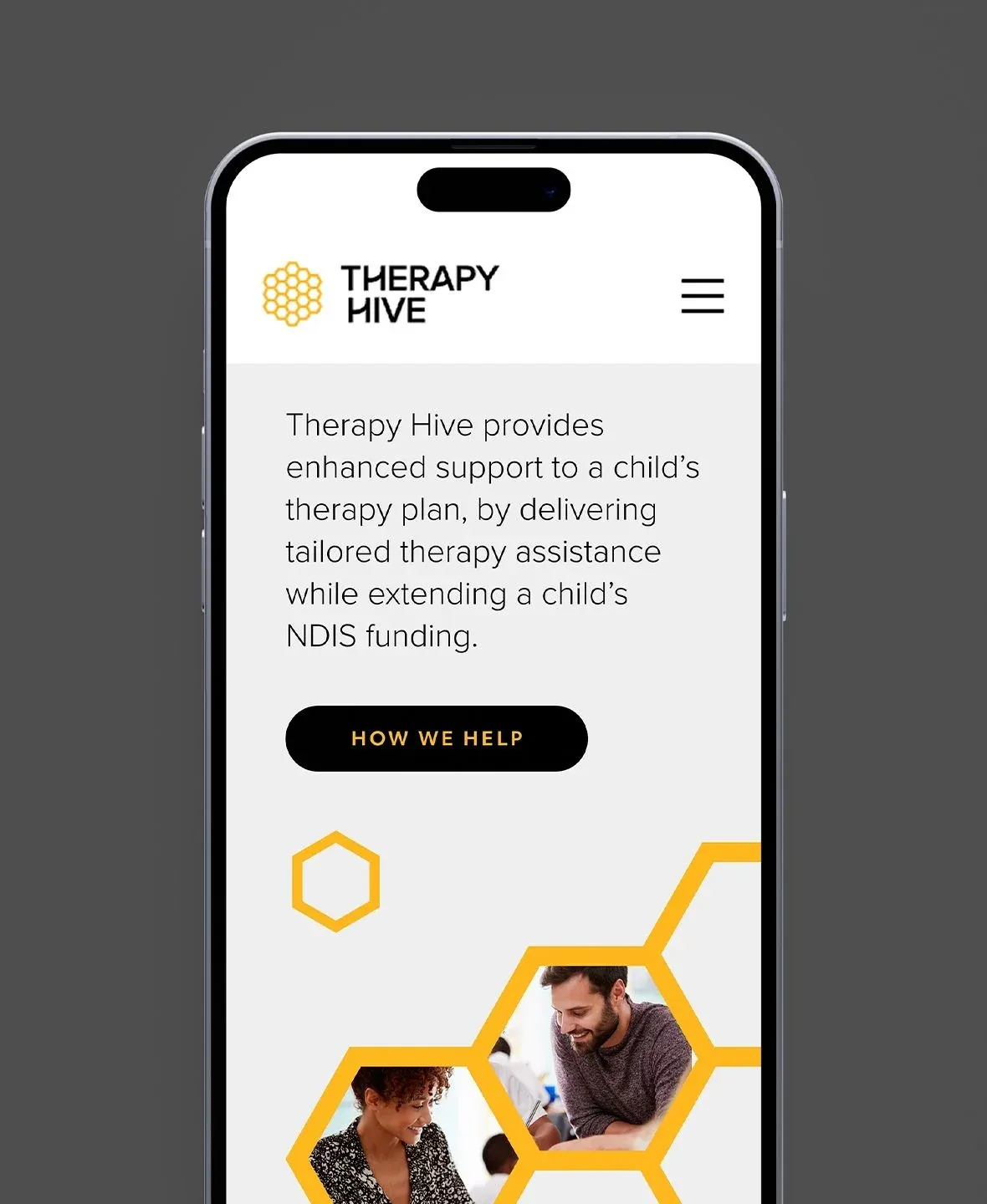 Therapy Hive — The same character on a smaller screen.