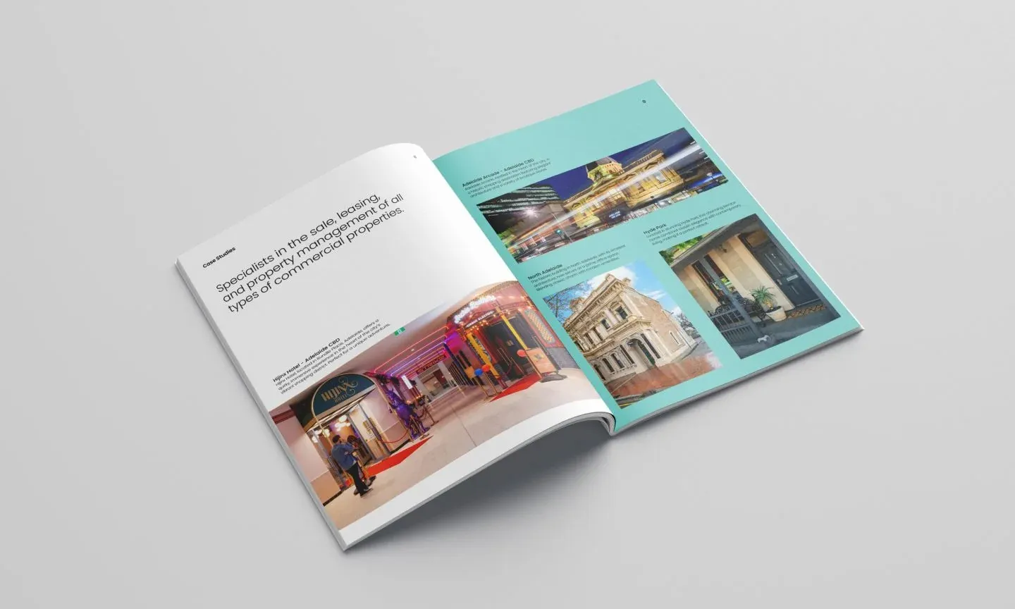 Higher Commercial — Property information with a confident identity.