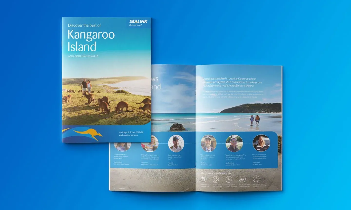 SeaLink + Kelsian — Tourism storytelling in print.