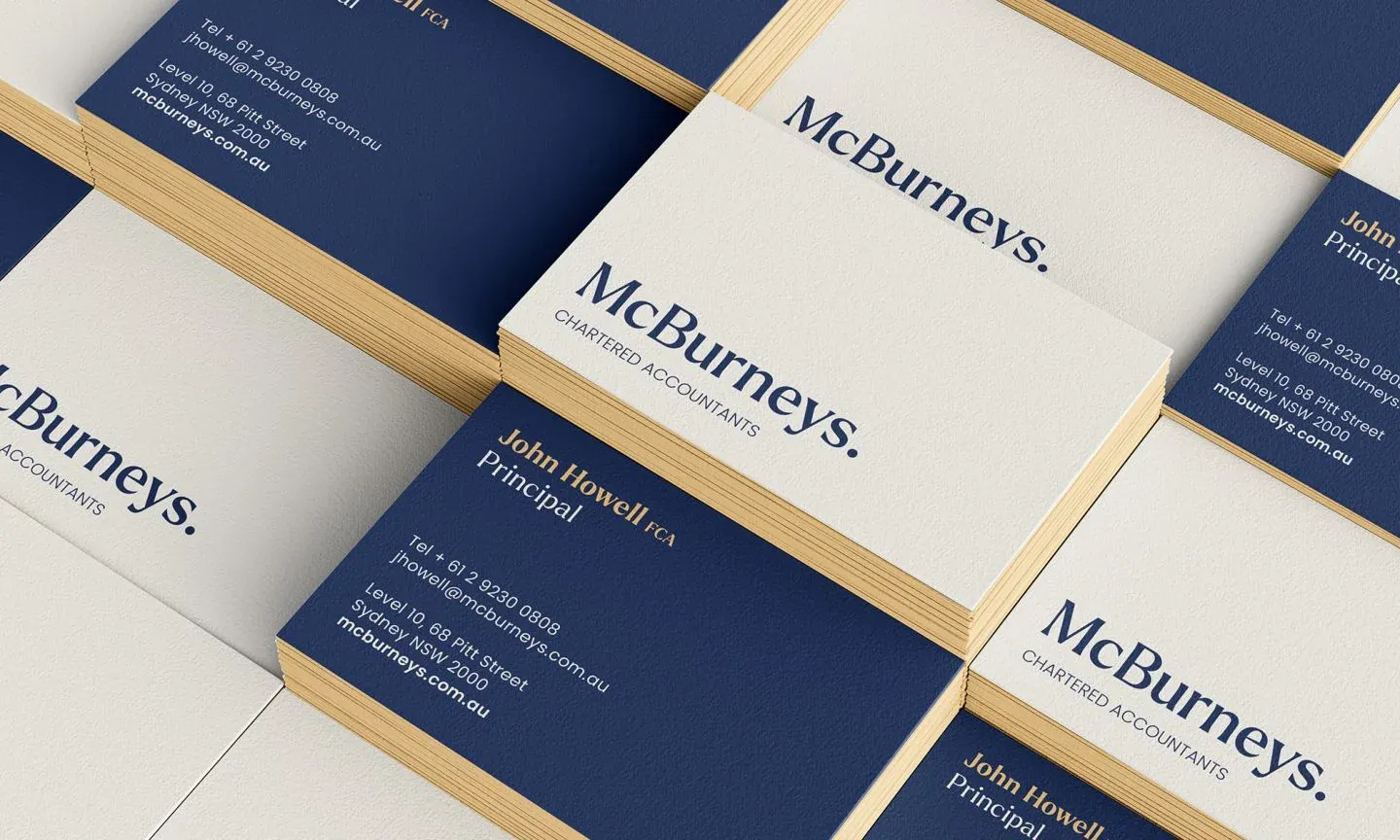 McBurneys — A consistent suite of brand materials.