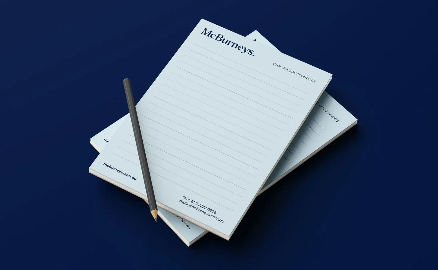 McBurneys — The visual system in everyday stationery.