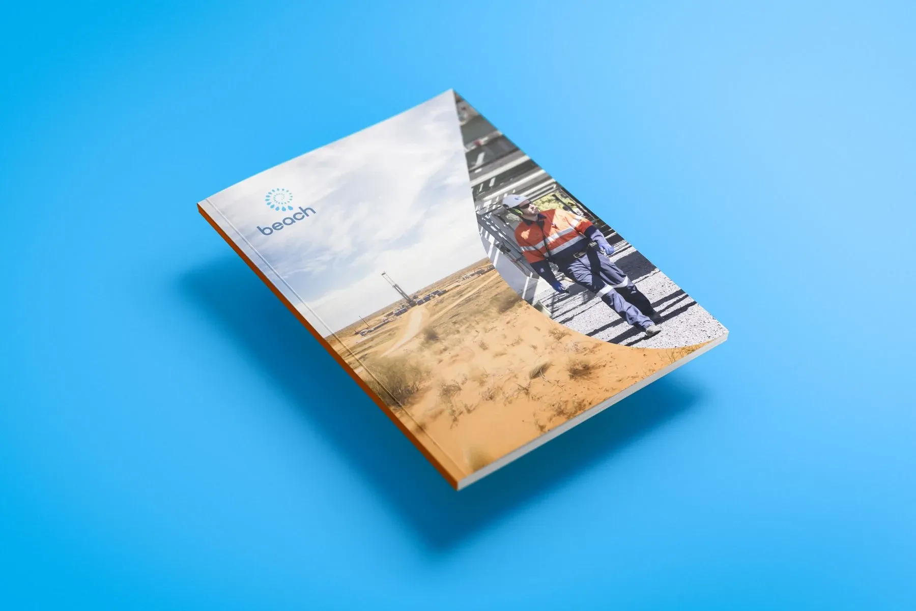 Beach Energy annual report cover designed by Brighter