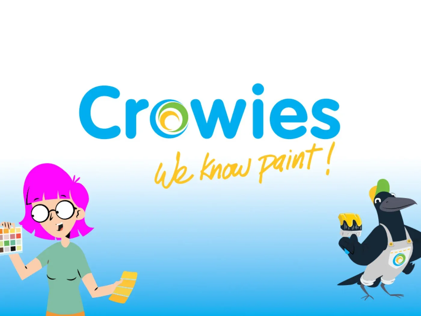 Crowies Paints brand artwork from Brighter’s portfolio