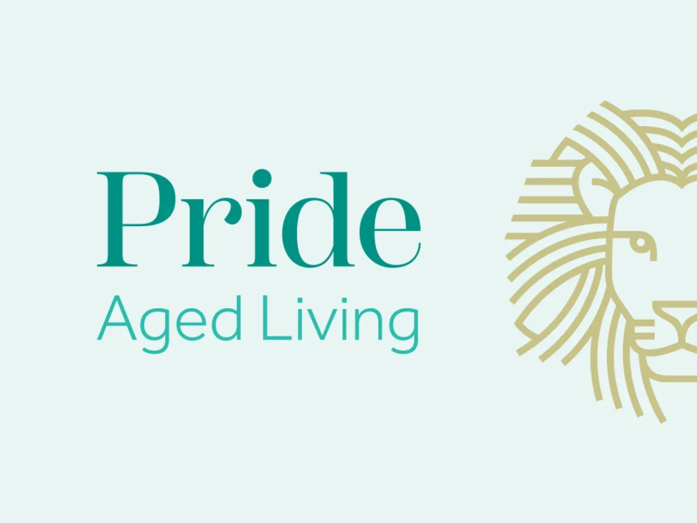 Pride Aged Living brand artwork from Brighter’s portfolio