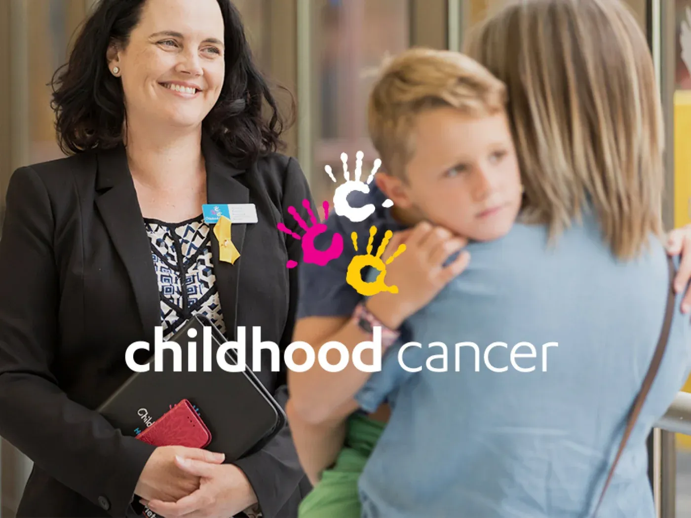 Childhood Cancer Association brand artwork from Brighter’s portfolio