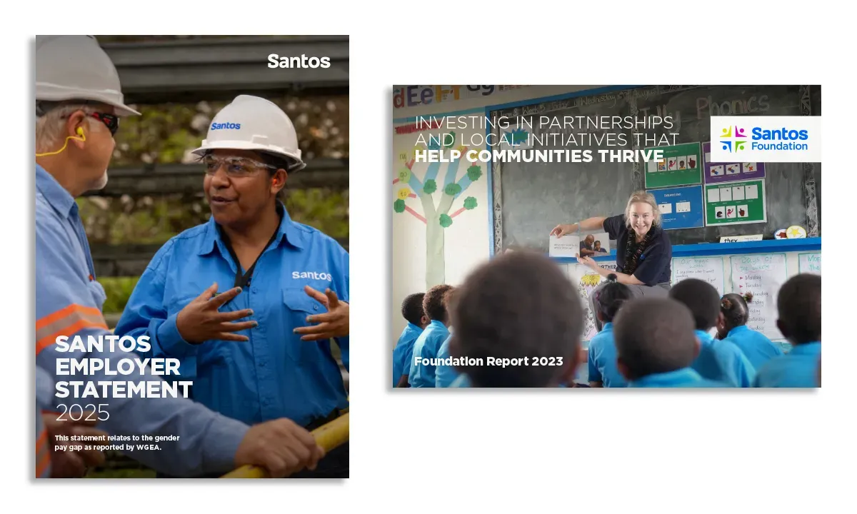 Santos Employer Statement 2025 and Santos Foundation Report 2023
